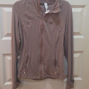 lululemon athletica Women's Taupe Zip-Up Utility Jacket